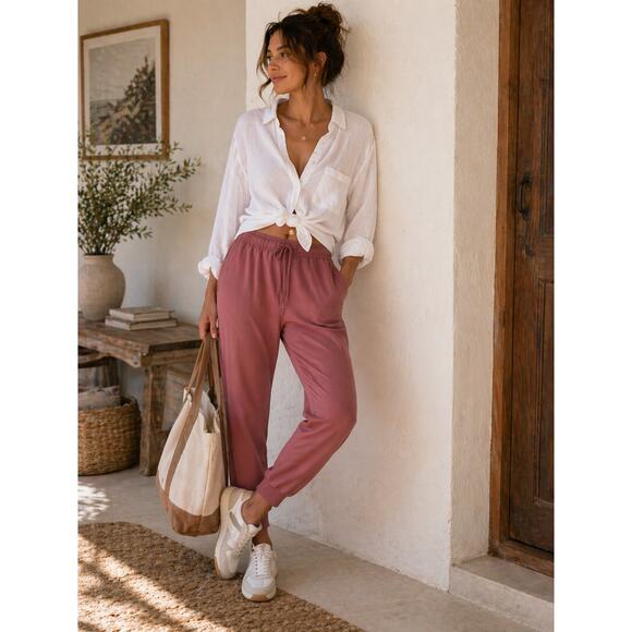 Lululemon Pants - Lululemon Athleisure Jogger Pants Women 14 High Rise Gym Pink Performance
